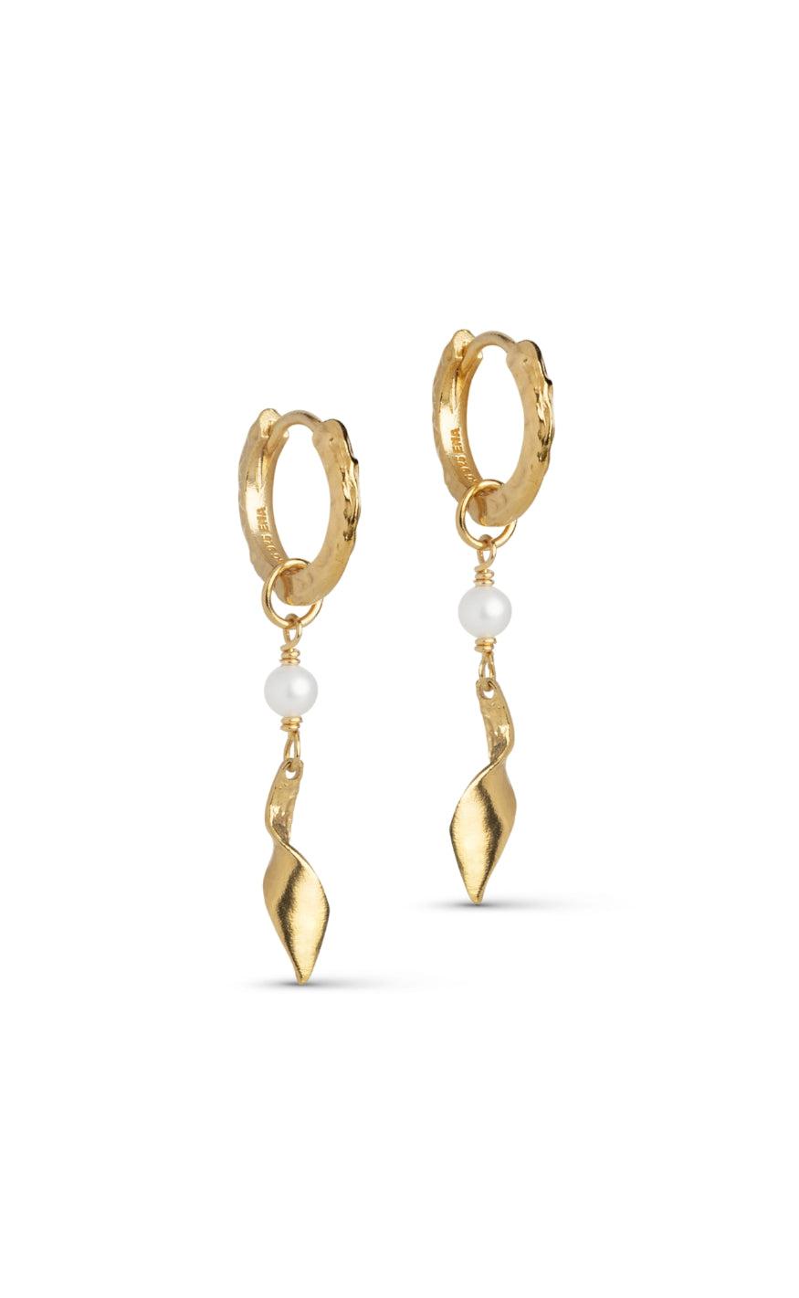 Enamel- Copenhagen øreringe  - Hoops May - Gold Colour