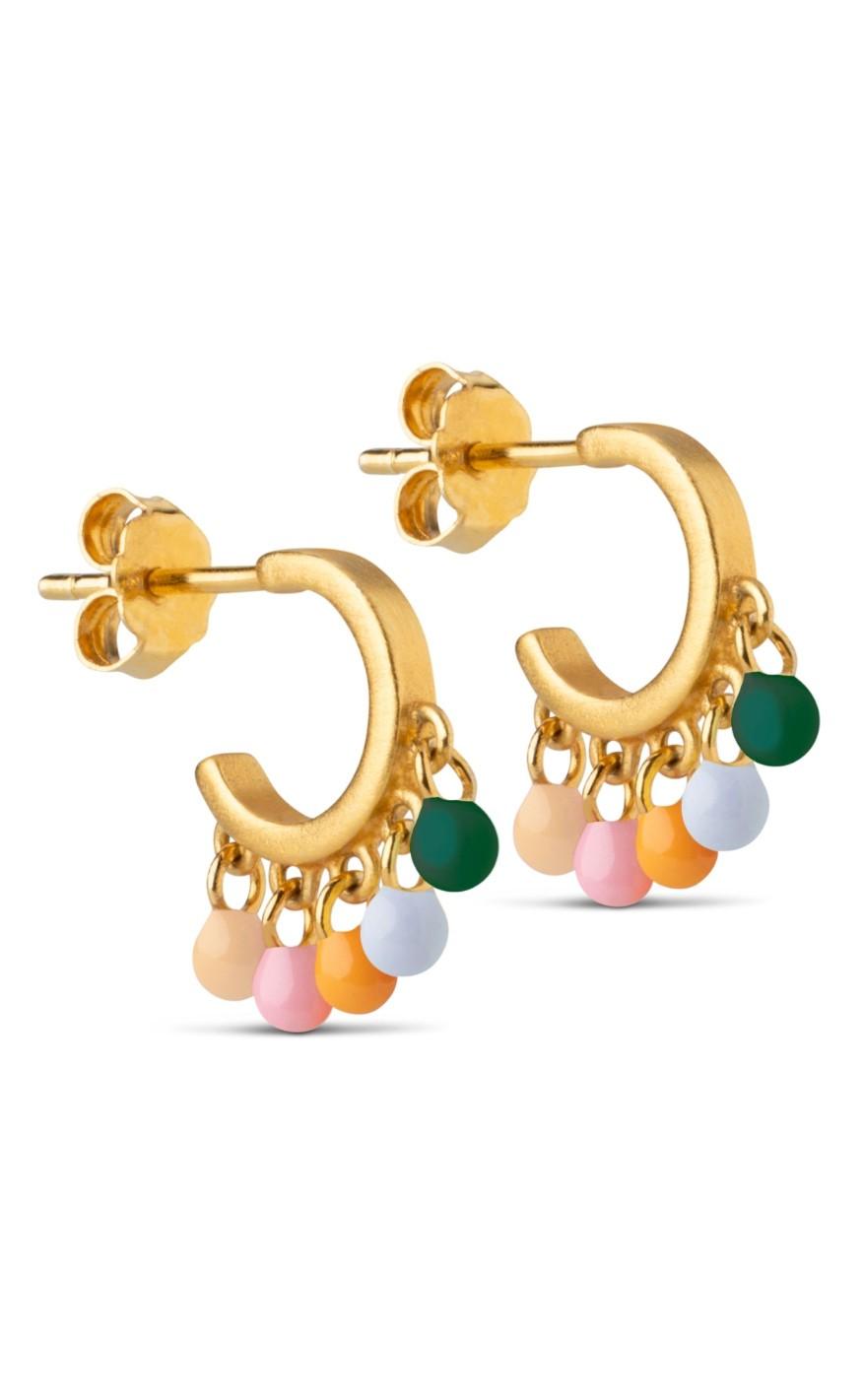 Enamel Copenhagen øreringe / Hoops - Rainbow - Dreamy