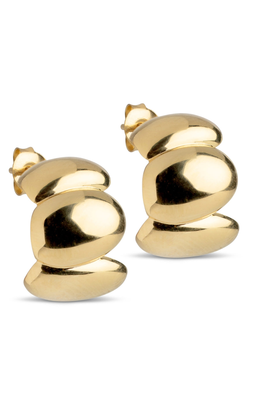Enamel Copenhagen øreringe - Melia Chunky - Gold Colour