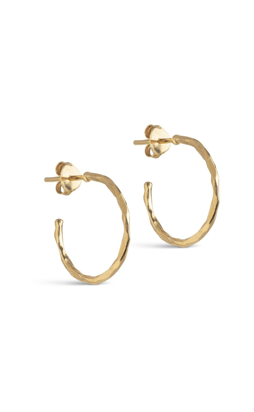 Enamel Copenhagen øreringe - Organic Arena Small - Gold Colour