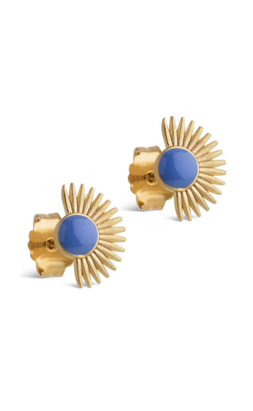 Enamel Copenhagen øreringe - Soleil - Cornflower