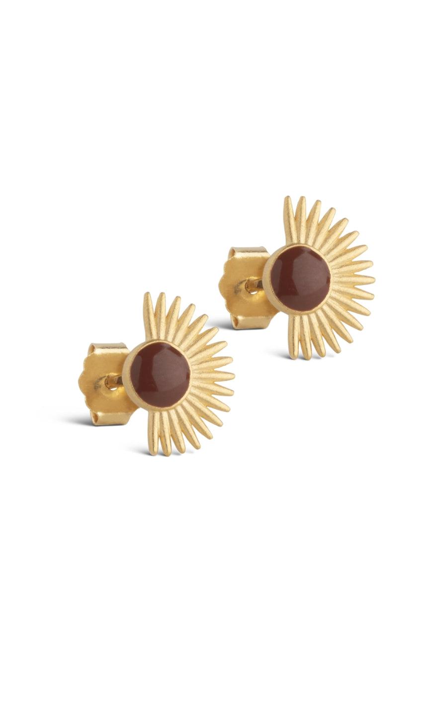 Enamel Copenhagen øreringe / Stud - Soleil - Copper