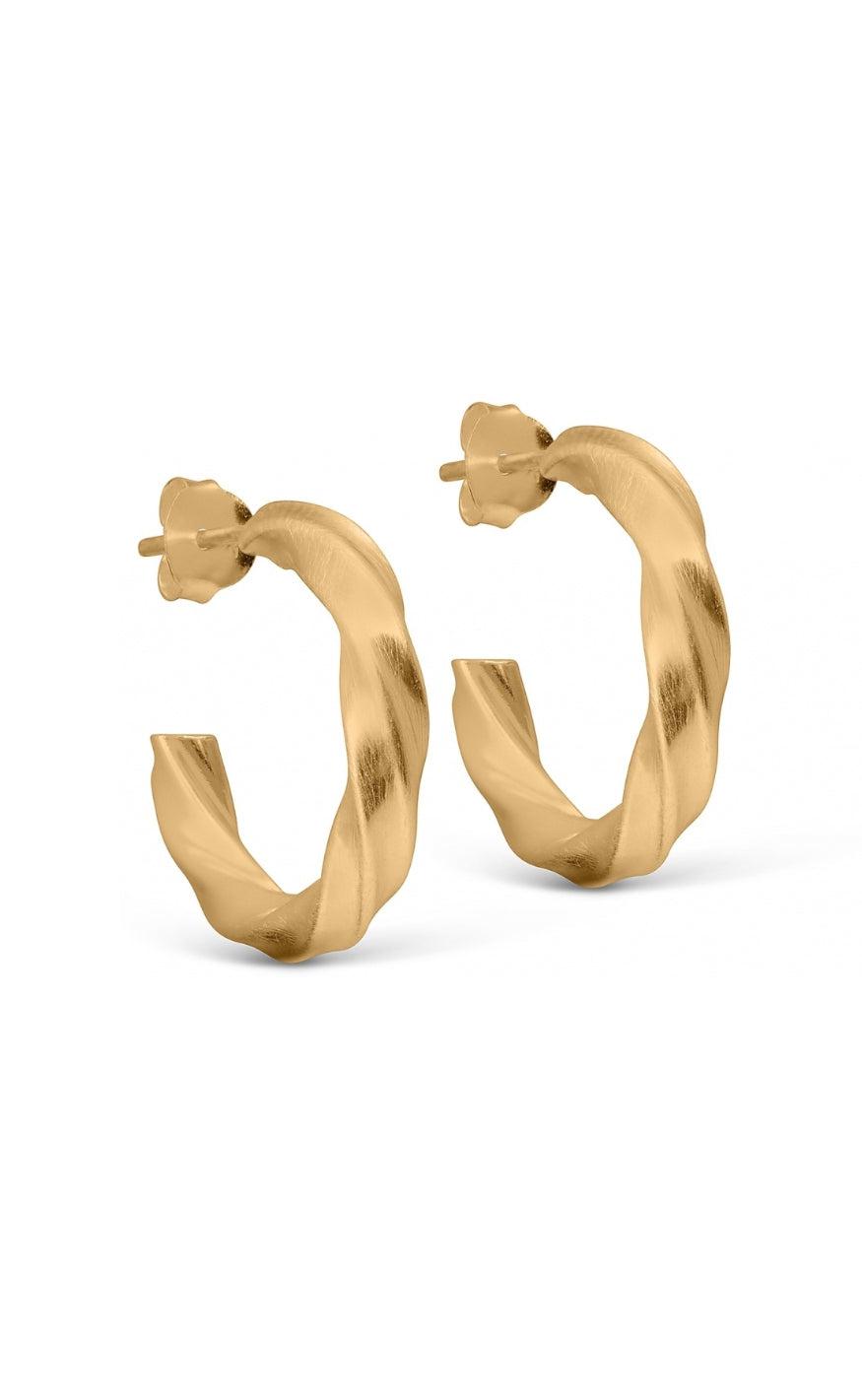 Enamel Copenhagen øreringe - Vina Hoops - Gold Colour