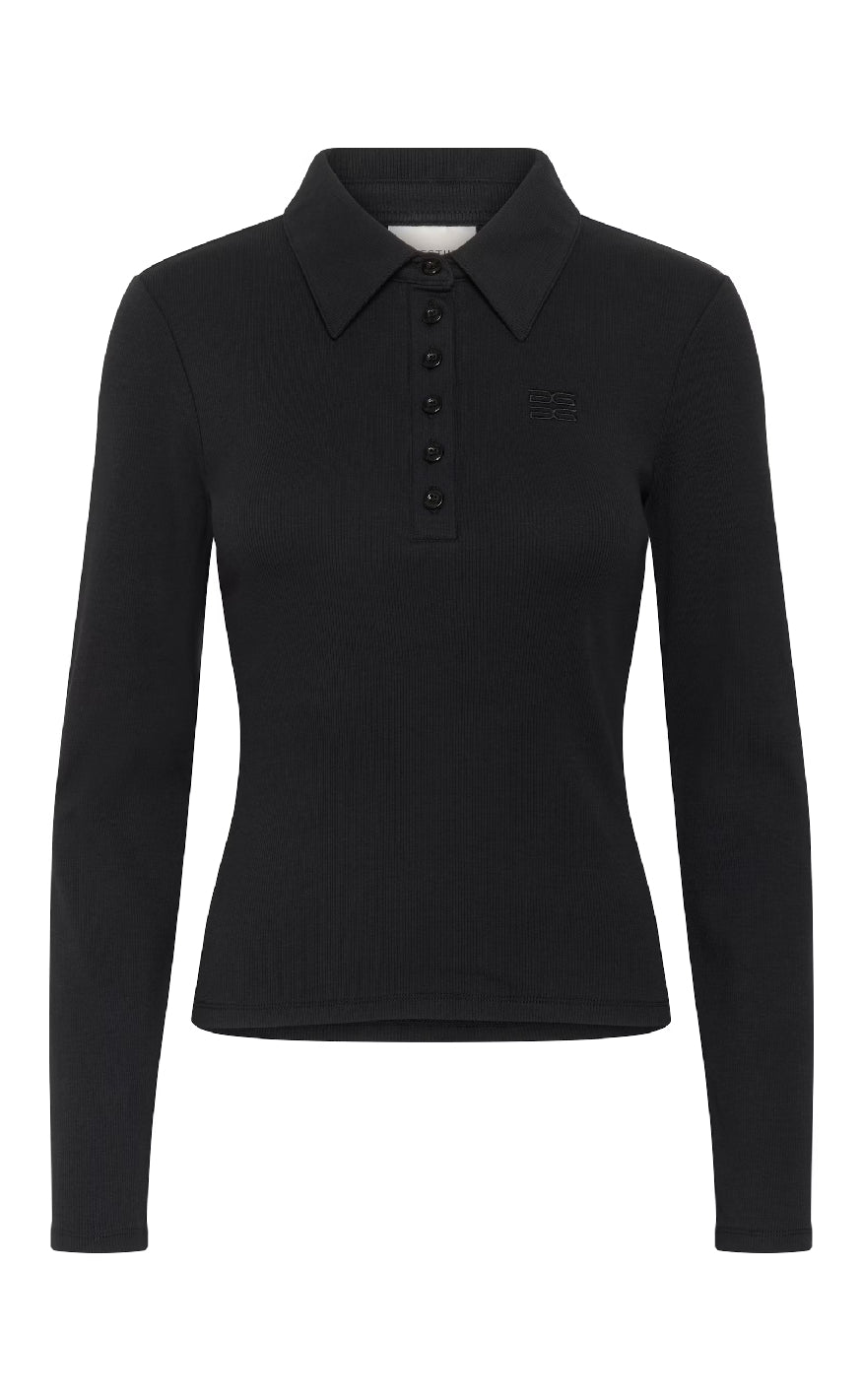 Gestuz Bluse - Drew Ls Polo - Black