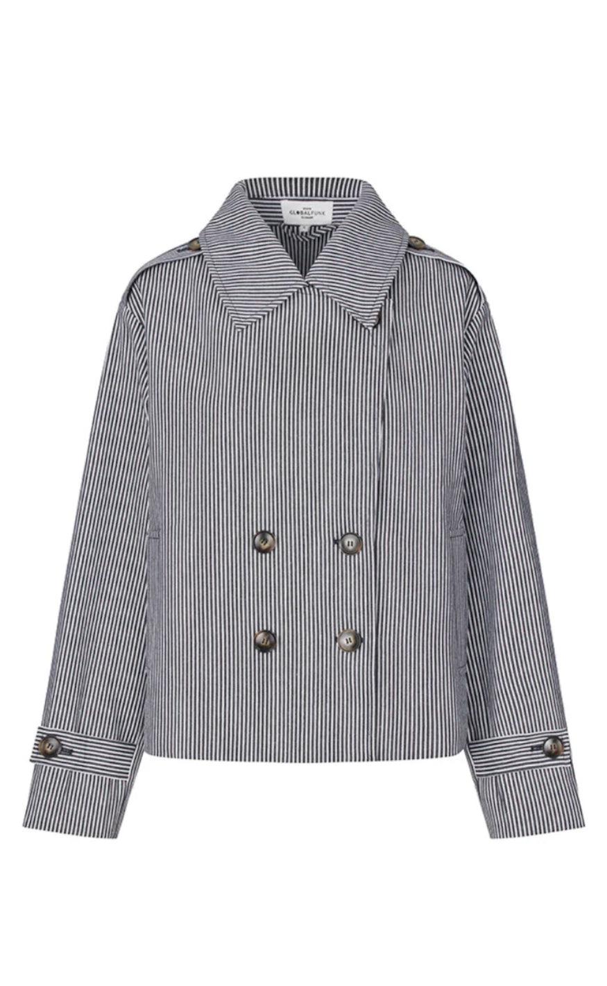 Global Funk Jakke - Becker-g - Navy White Stripe
