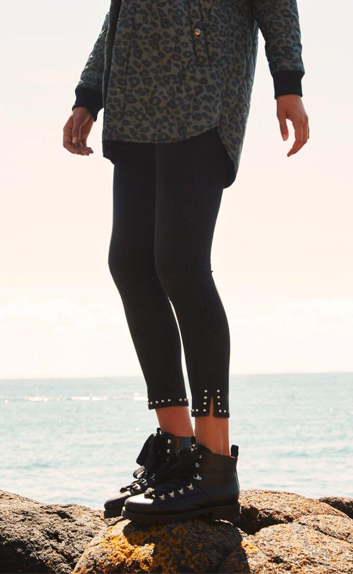 Global Funk One C Stud Jeans Asphalt Black
