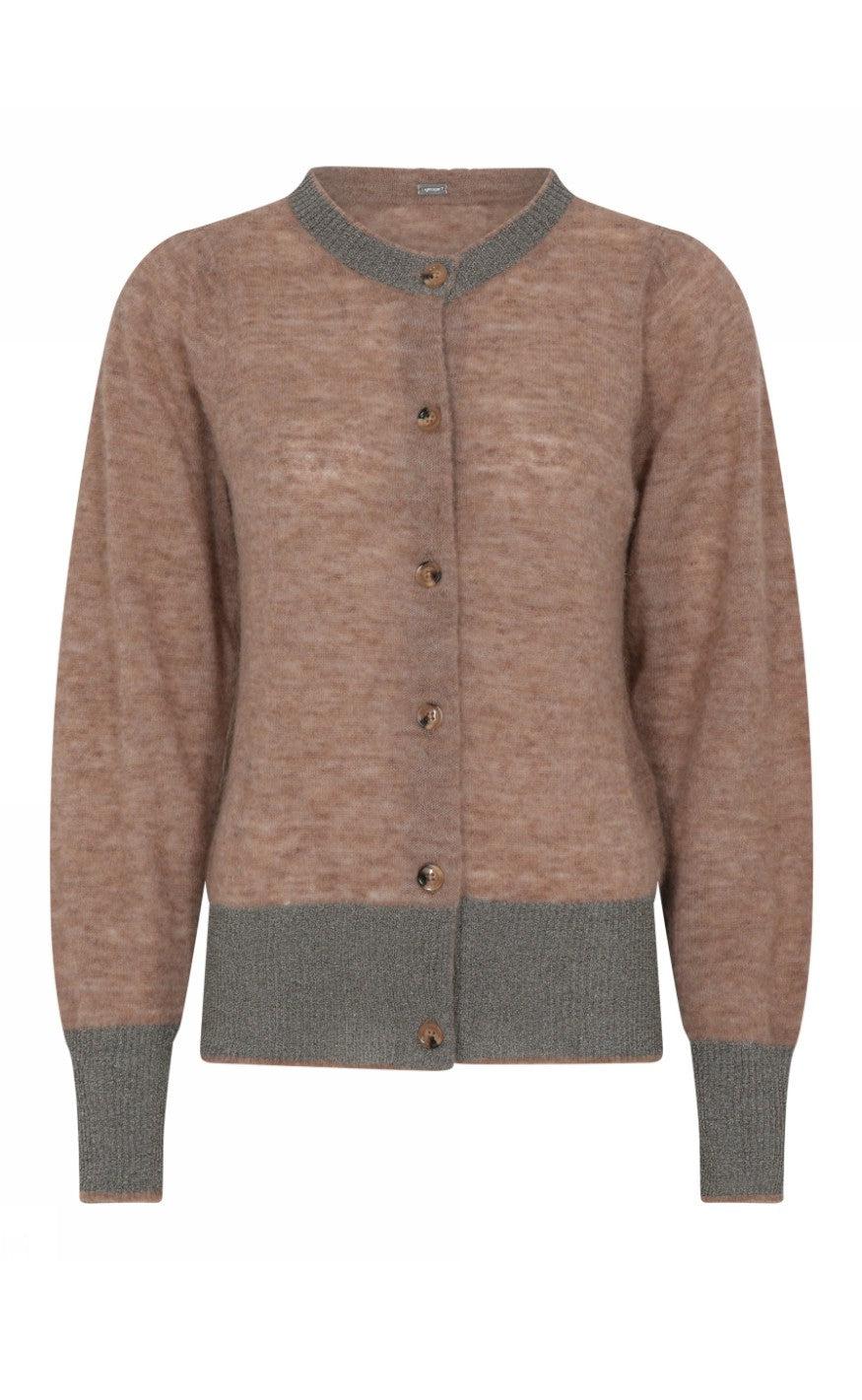 Gustav Cardigan - Gry - Rouge
