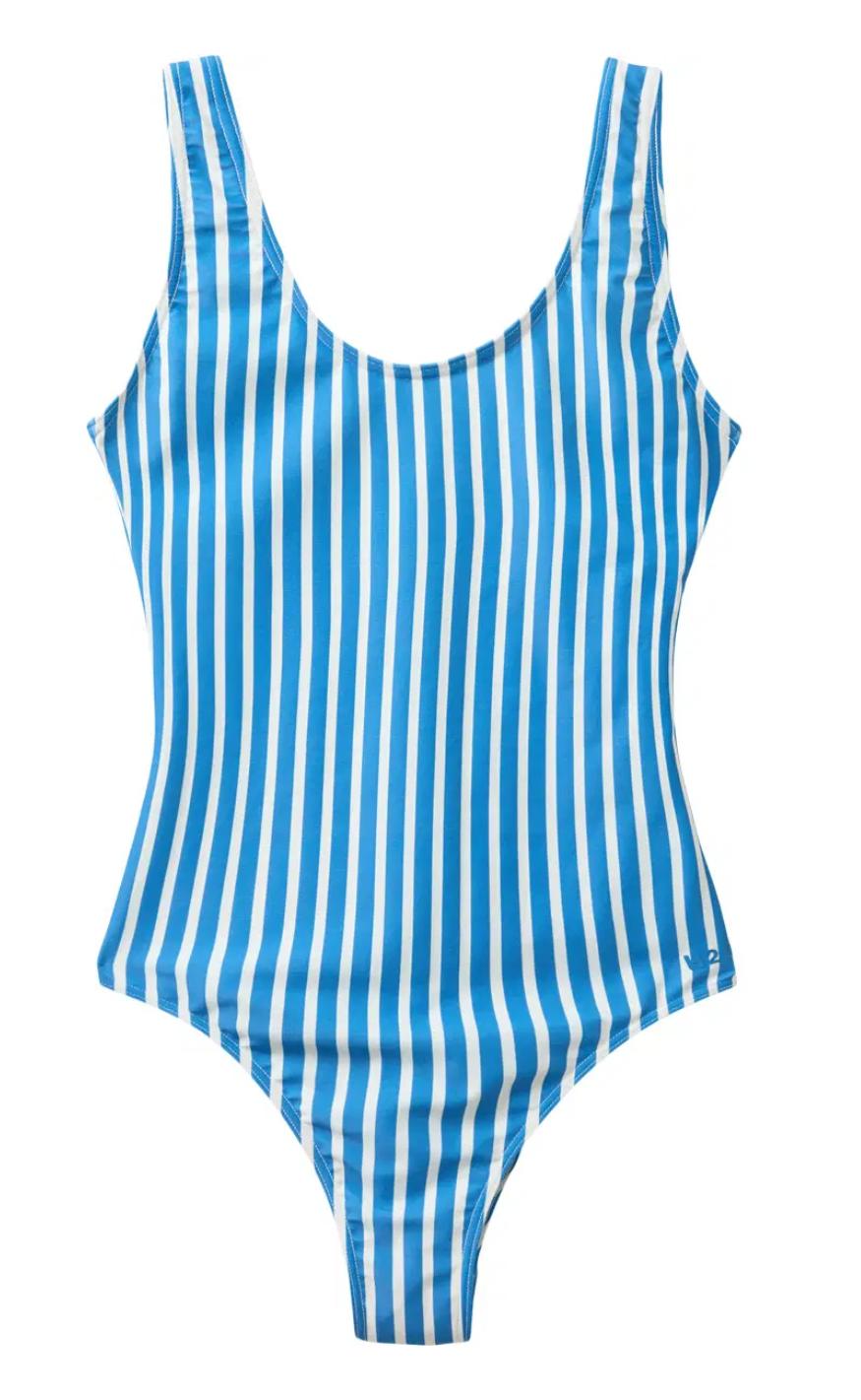 H2o Badedragt - Stripe Swim - King Blue