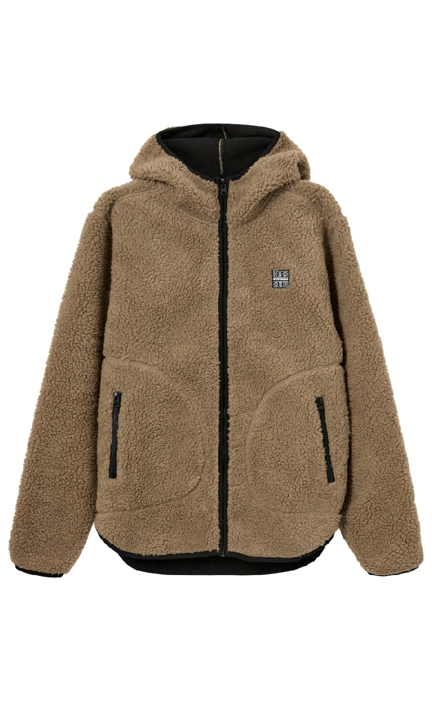 H2o Jakke - Langli Hooded Pile - Oak