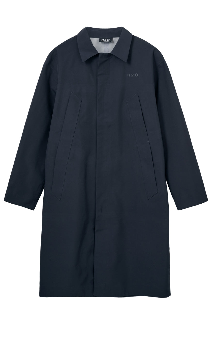 H2o Regnjakke - Bornholm Long - Navy