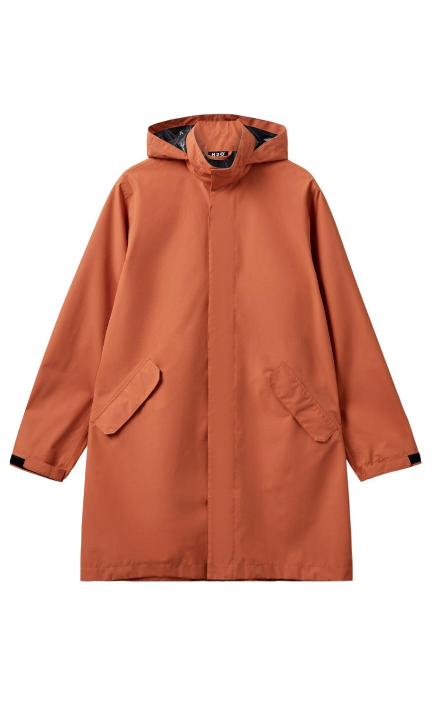 H2o Regnjakke - Rømø Long Unisex - Autumn Leaf
