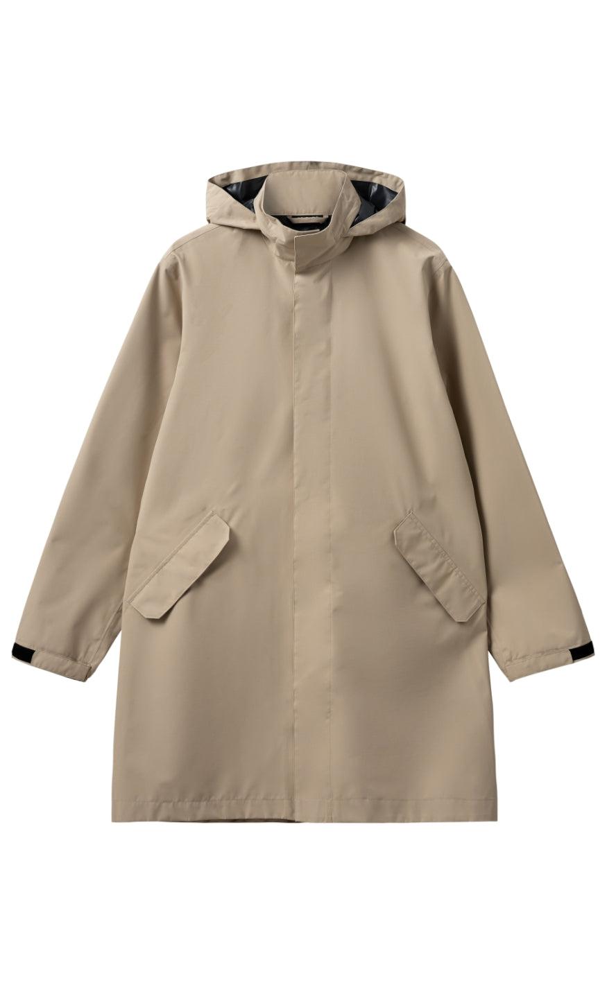 H2o Regnjakke - Rømø Long Unisex - Warm Grey