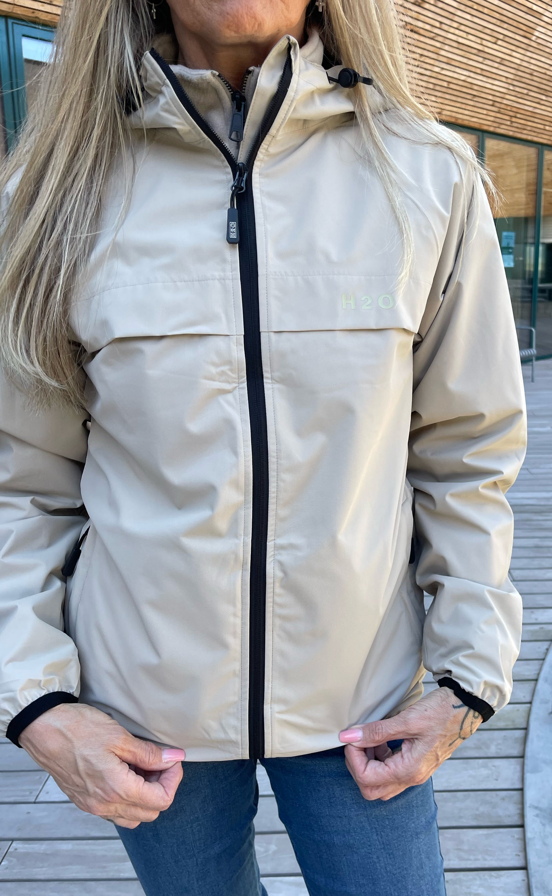 H2o Regnjakke - Rømø Unisex - Warm Grey
