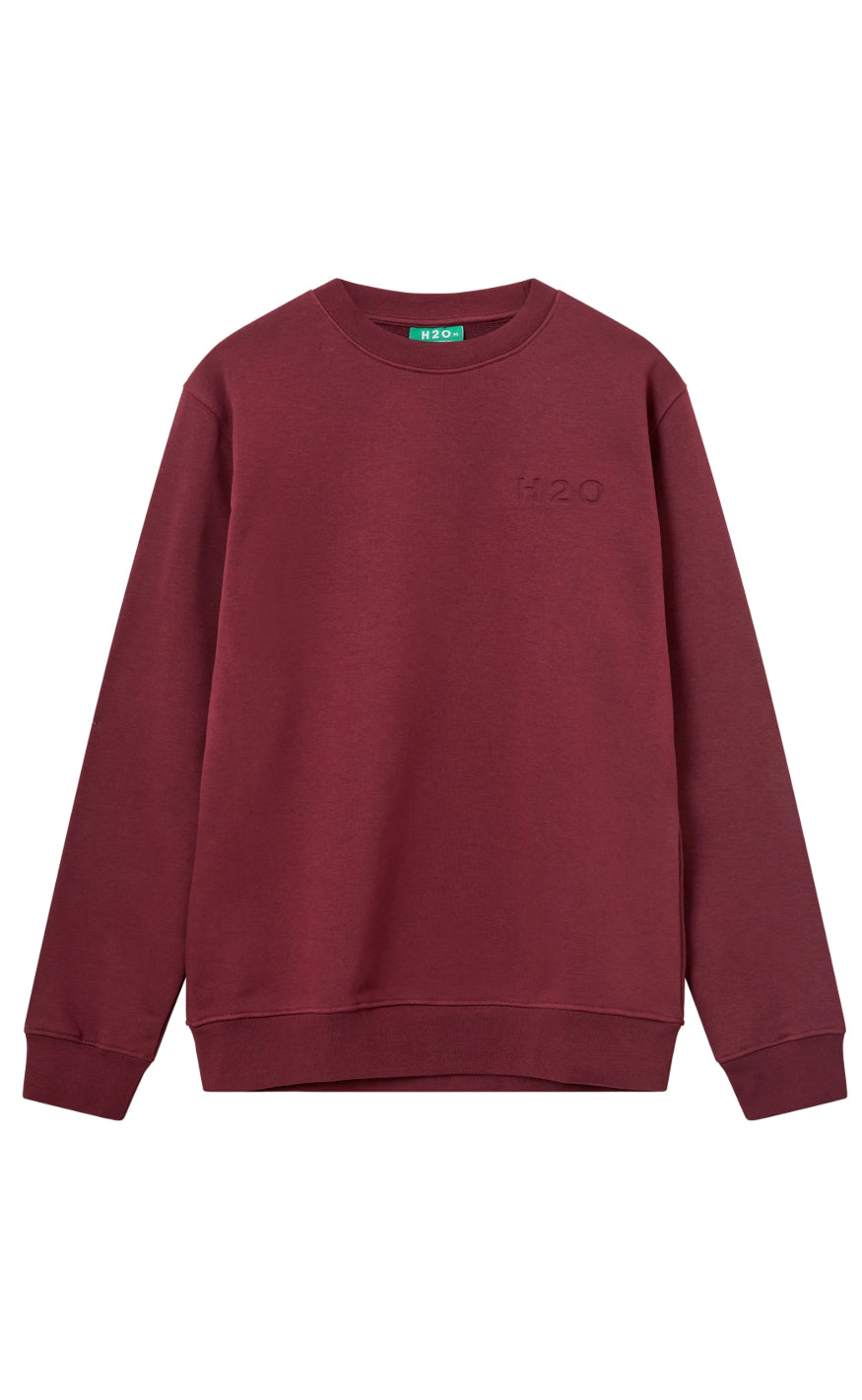 H2o Sweatshirt - Langø Sweat O'neck - Bordeaux