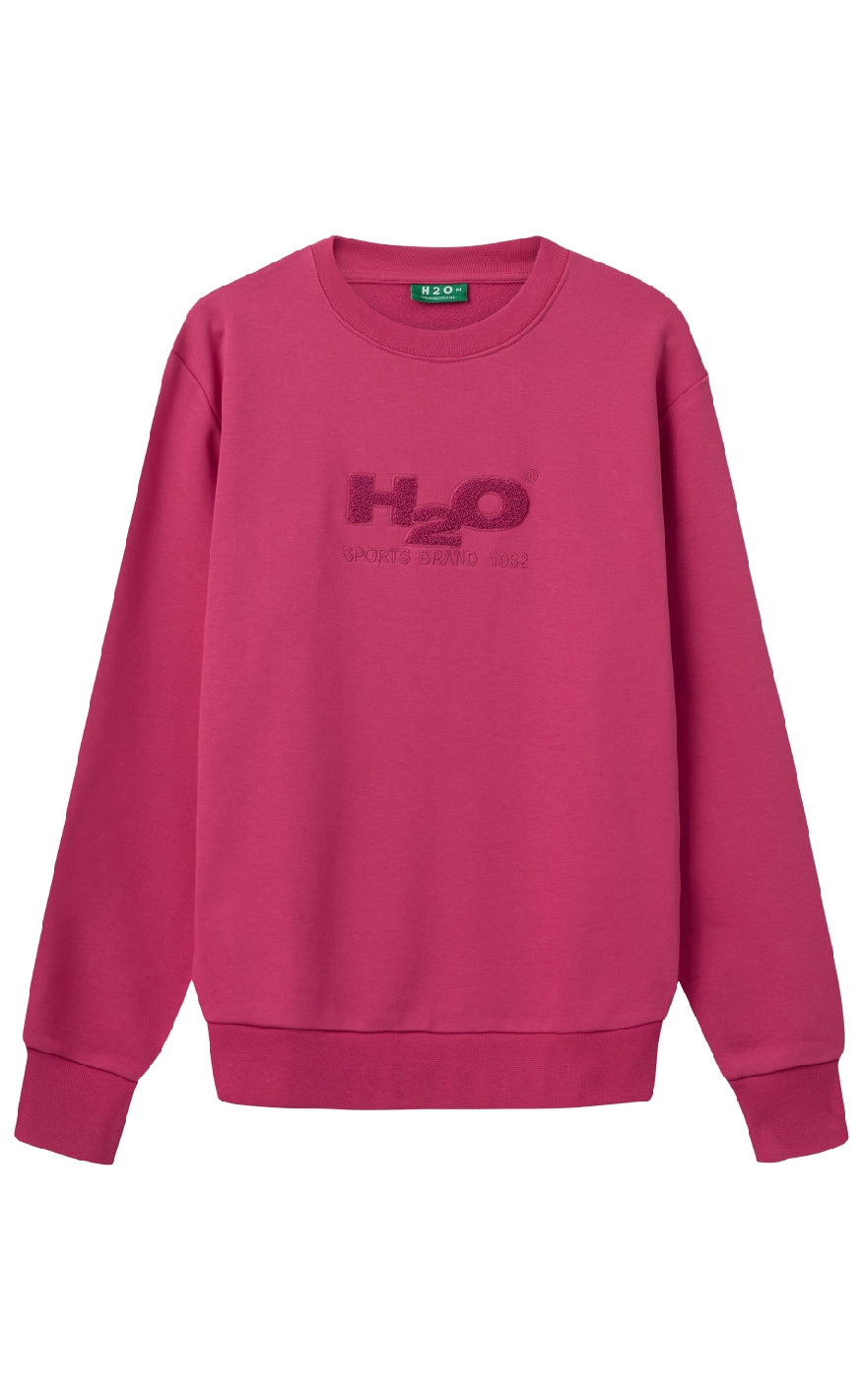 H2o Sweatshirt - Logo O'neck - Wild Pink