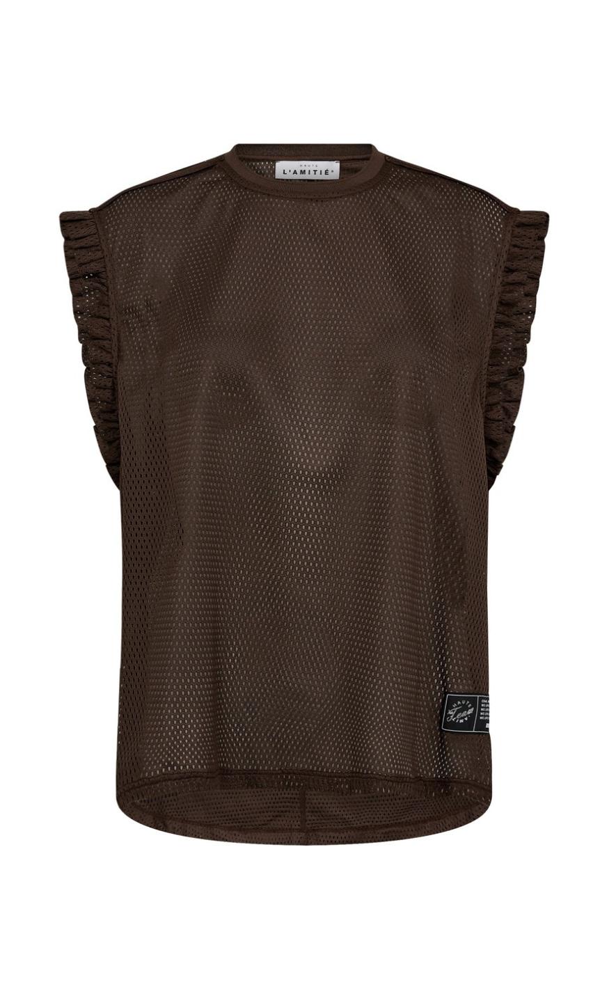 Haute L'amitié Top - Drift Frill - Mocca