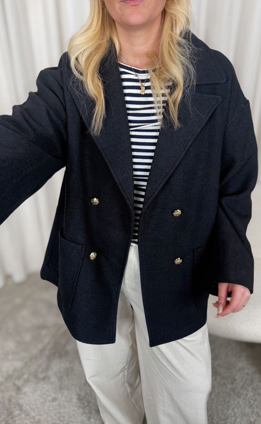 Lollys Laundry Jakke - Esther Ll - Dark Navy