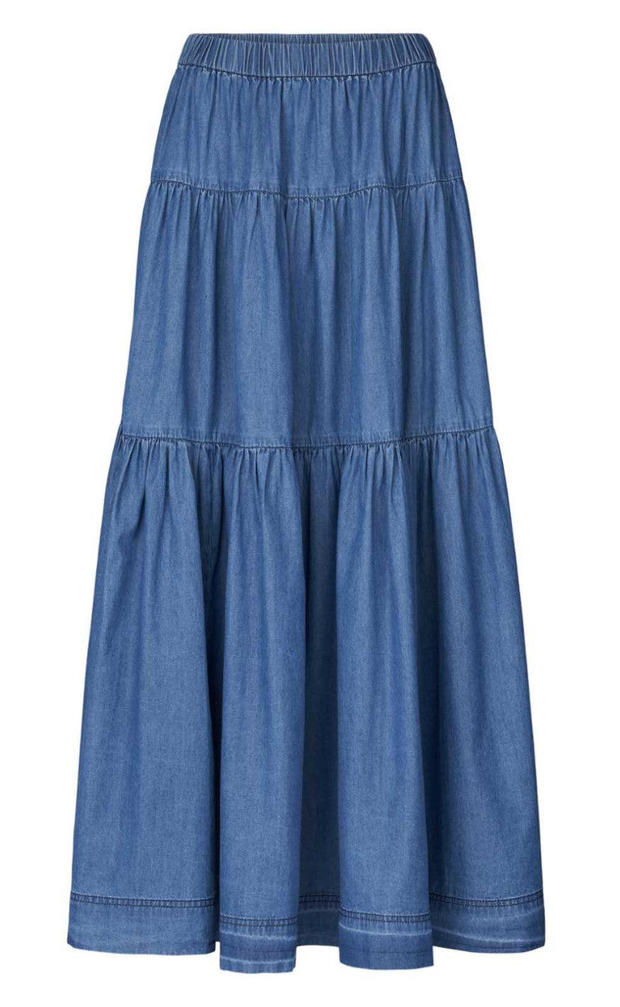 Lollys Laundry Nederdel  - Sunset - Blue