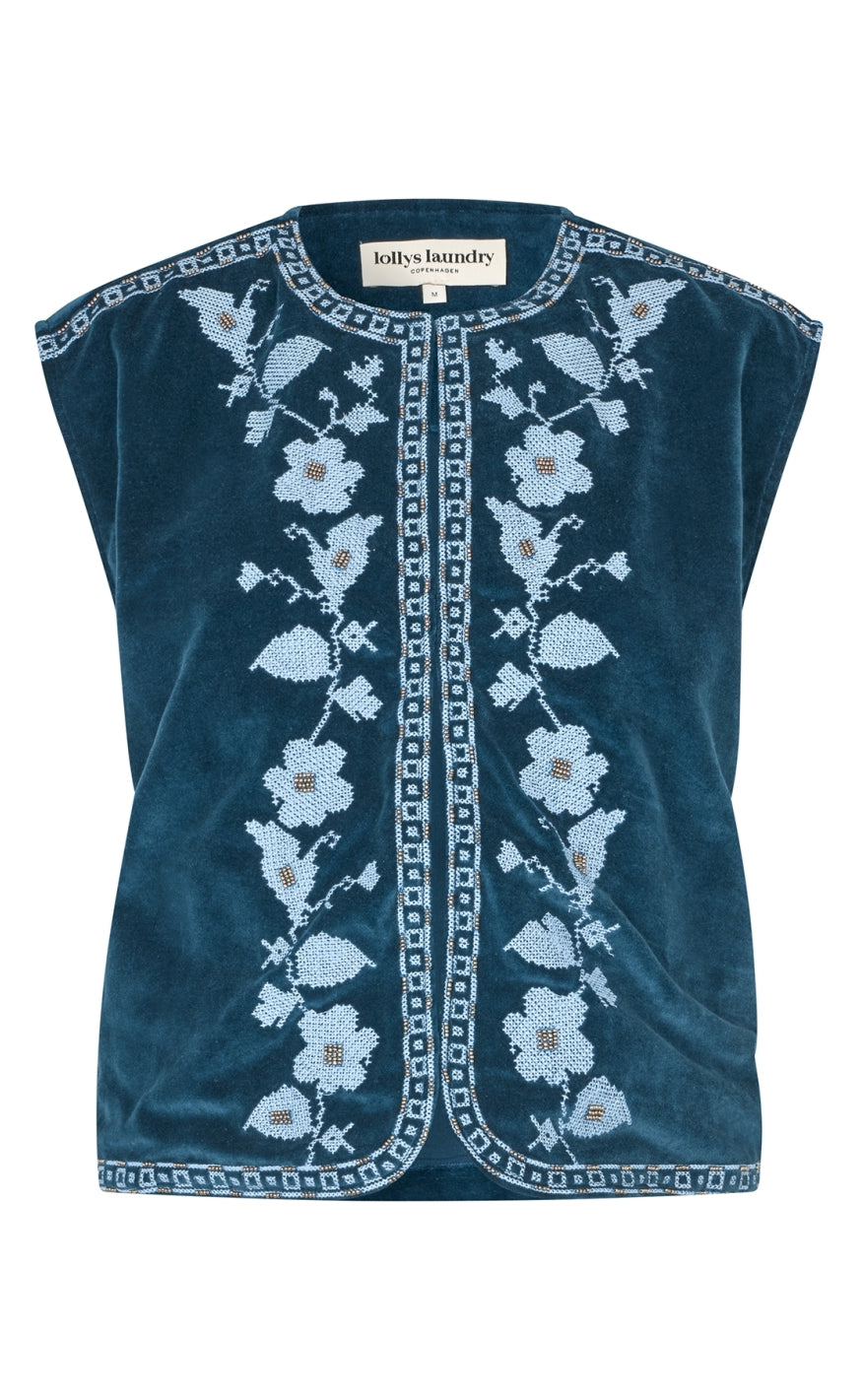 Lollys Laundry Vest - Bin Sl - Blue