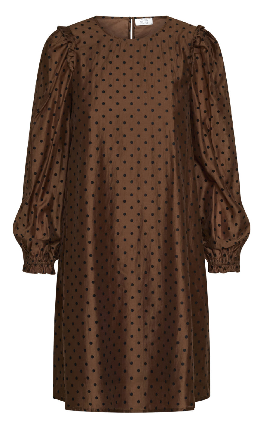 Love & Divine Kjole - Love870-3 - Chocolate/dot