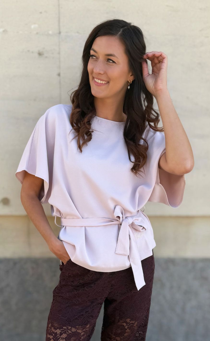 Luxzuz Bluse - Irka - Orchid Ice