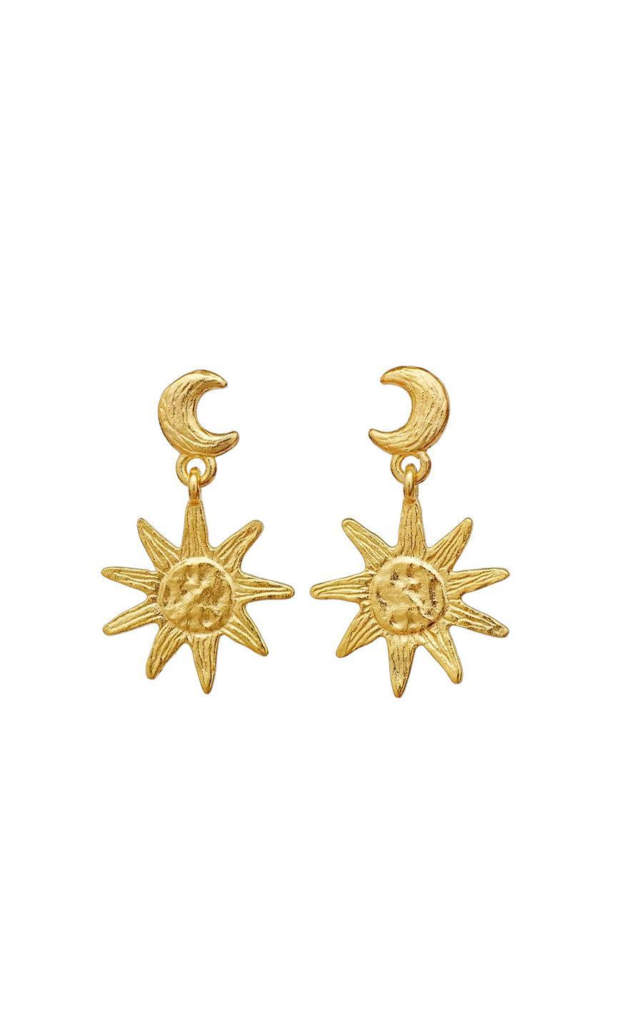Maanesten øreinge - Cyra - Gold Colour
