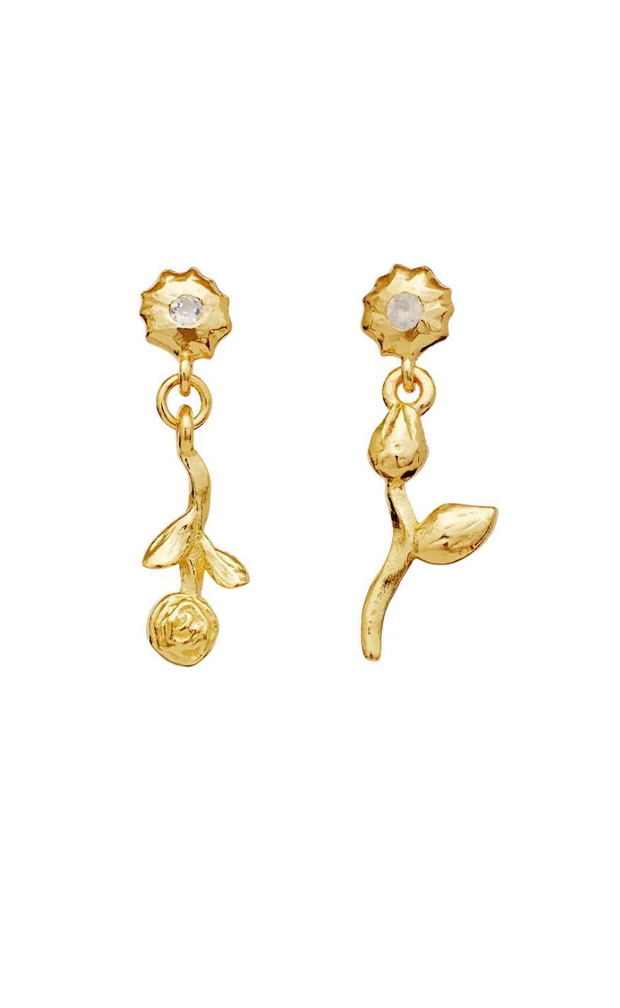 Maanesten øreringe - Amaria - Gold Colour