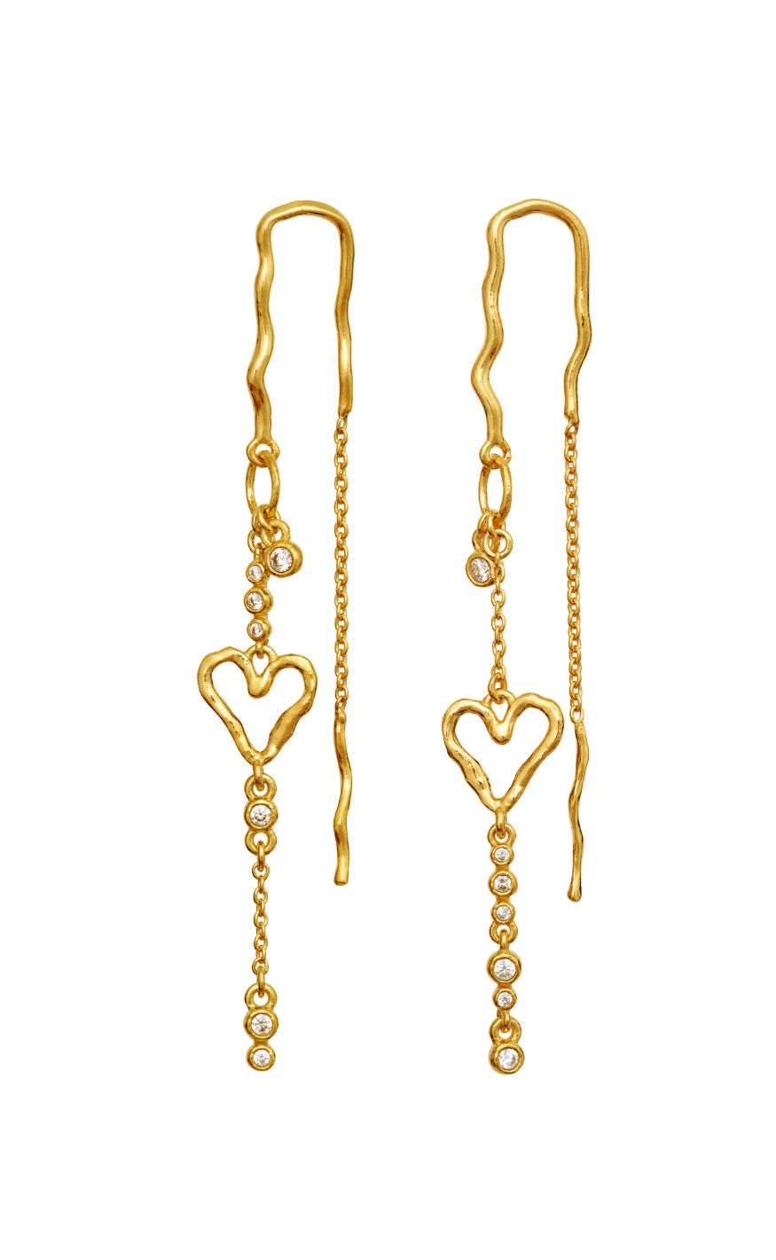 Maanesten øreringe - Eliori Twinkle - Gold Colour