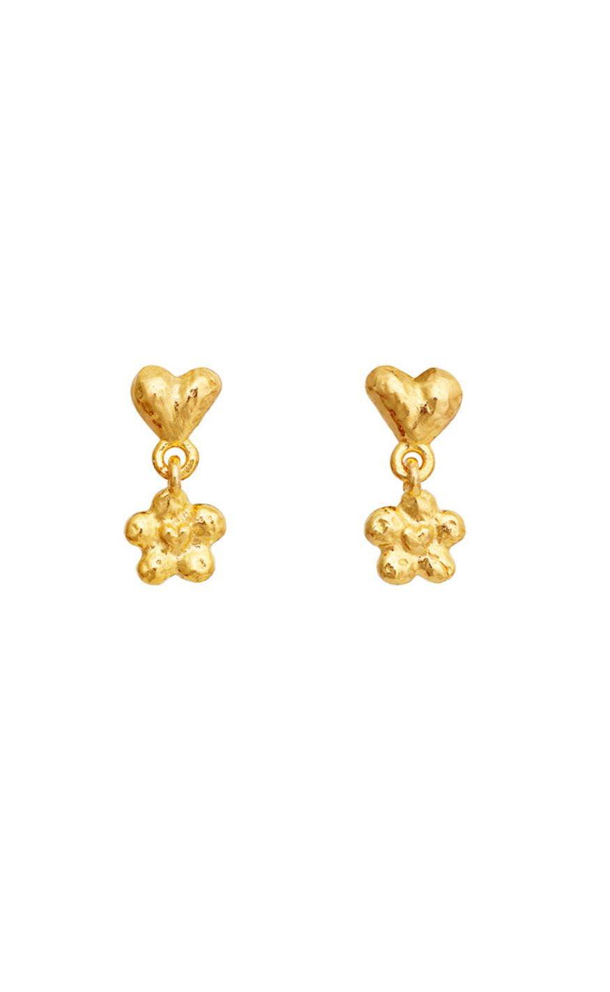 Maanesten øreringe - Florantina - Gold Colour