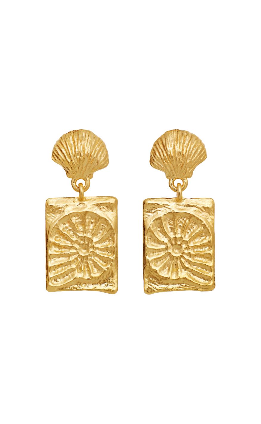 Maanesten øreringe - Leva - Gold Colour