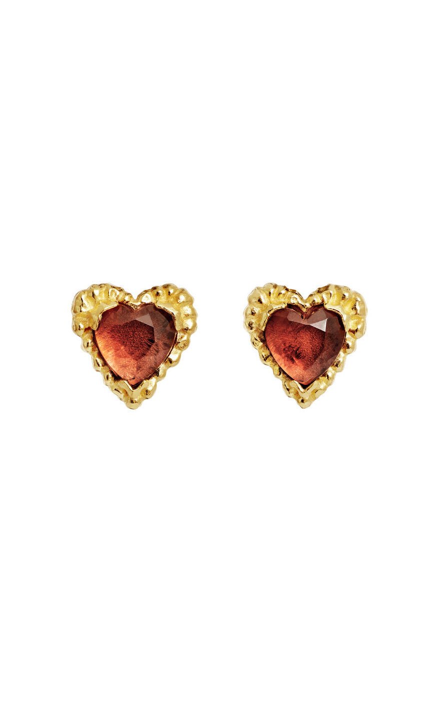 Maanesten øreringe - Lina Rosa  - Gold Colour