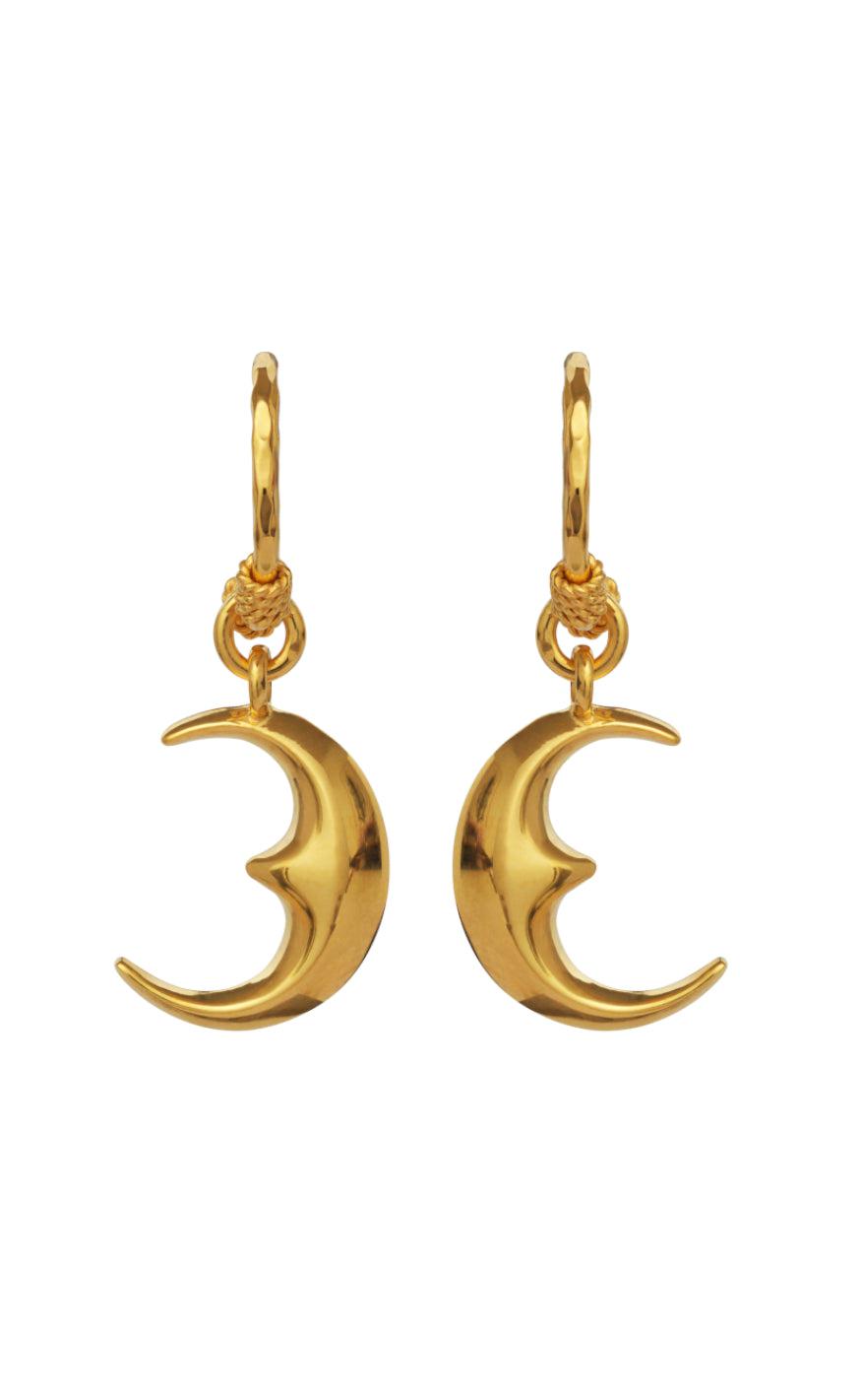 Maanesten øreringe - Moonie - Gold Colour