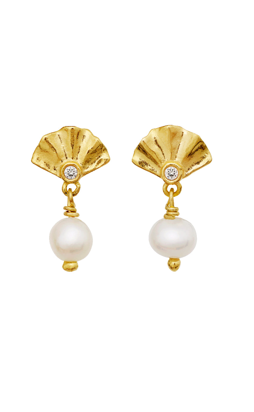 Maanesten øreringe - Odette - Gold Colour
