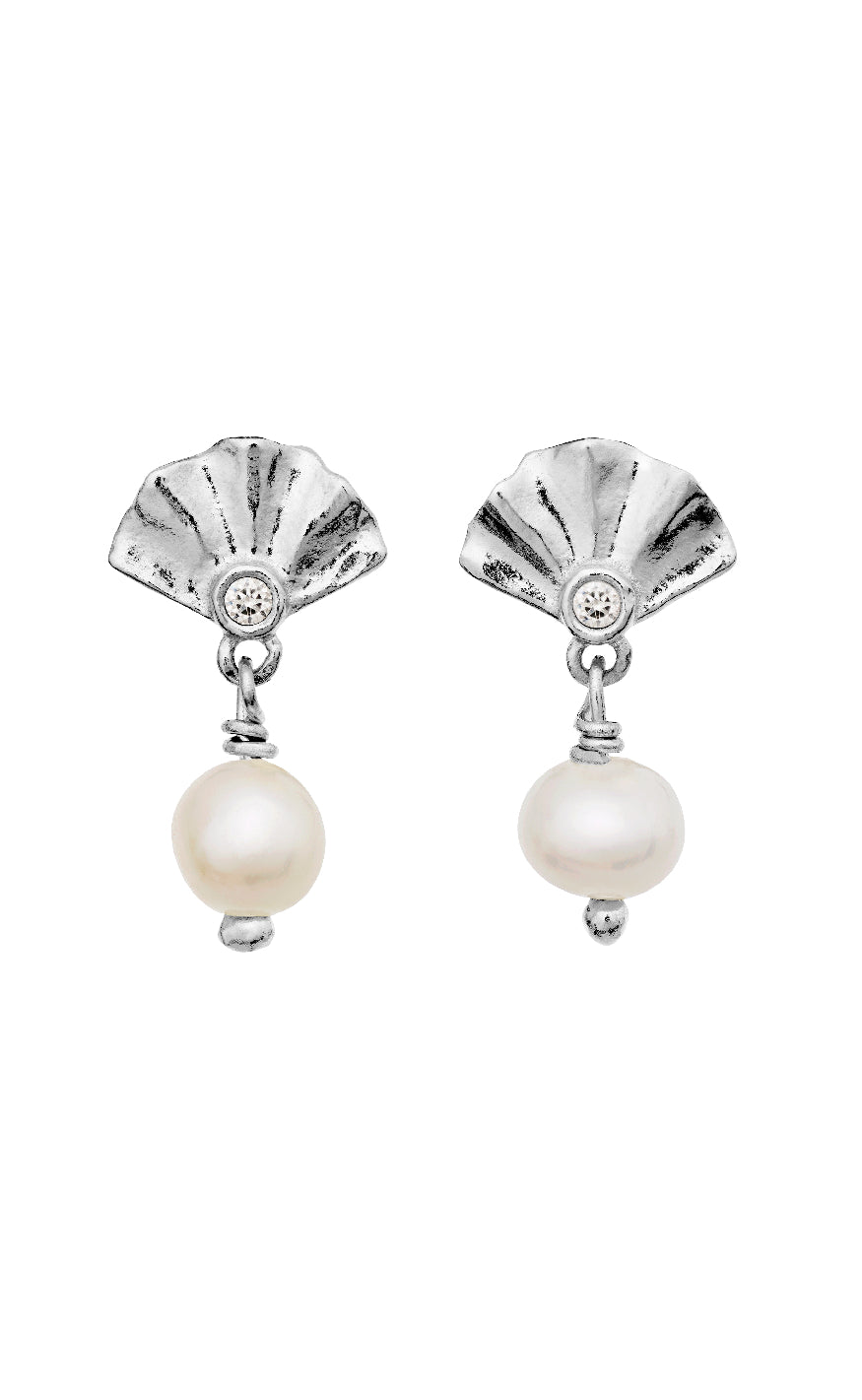Maanesten øreringe - Odette - Silver Colour