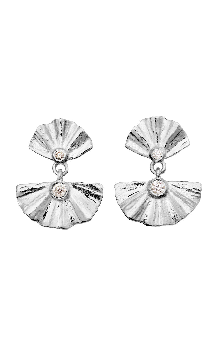 Maanesten øreringe - Odile - Silver Colour