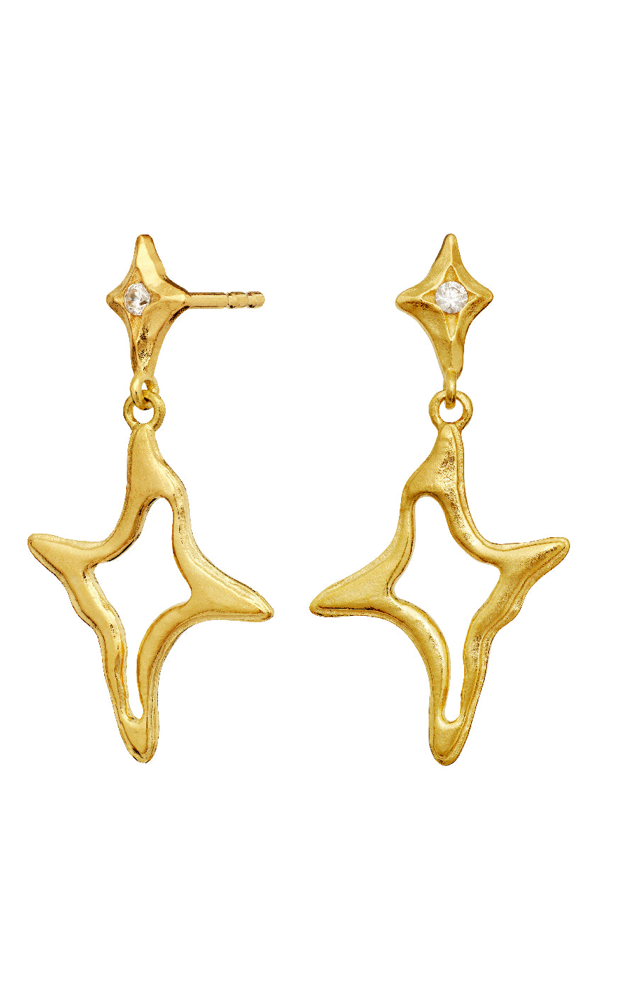 Maanesten øreringe - Roxy - Gold Colour