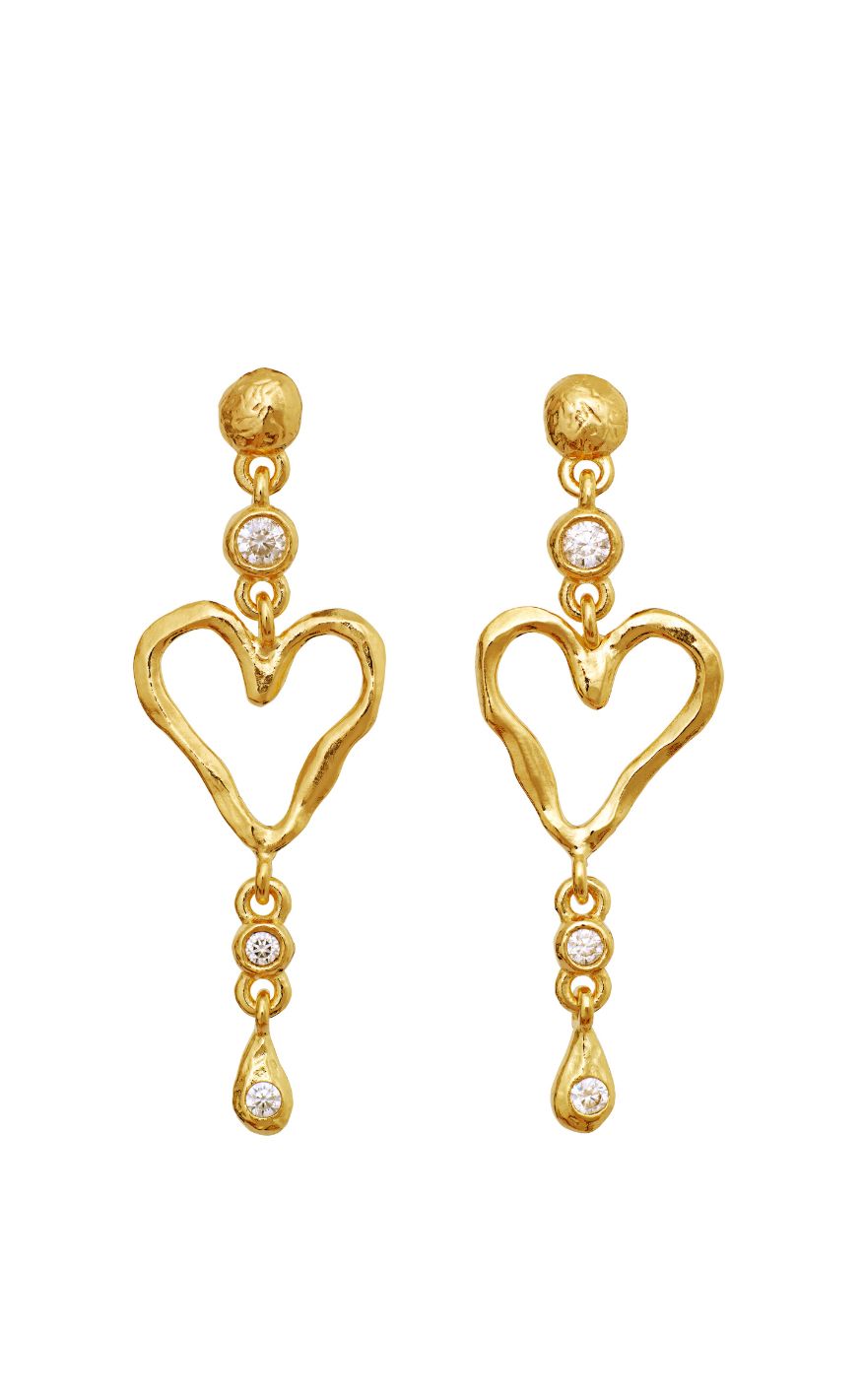 Maanesten øreringe - Sabi Twinkle - Gold Colour