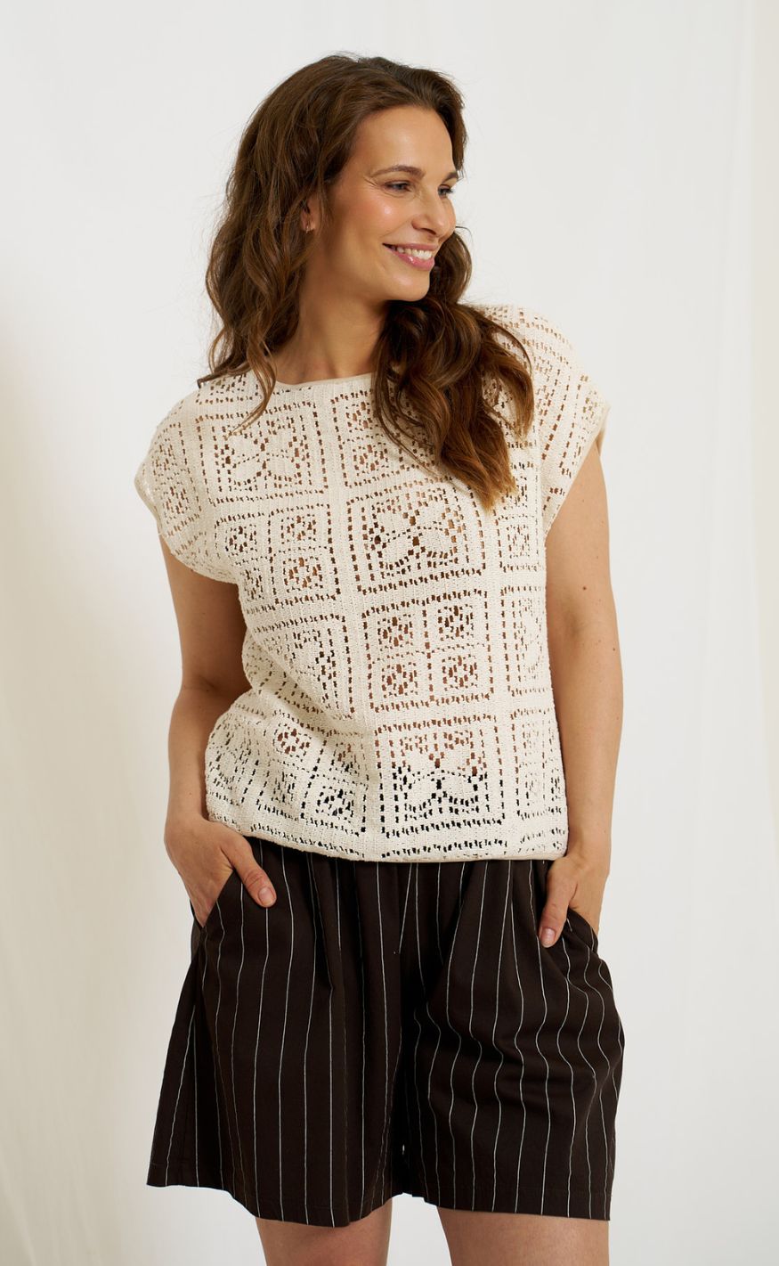 Marta Du Chatea Bluse - Diora - Naturale