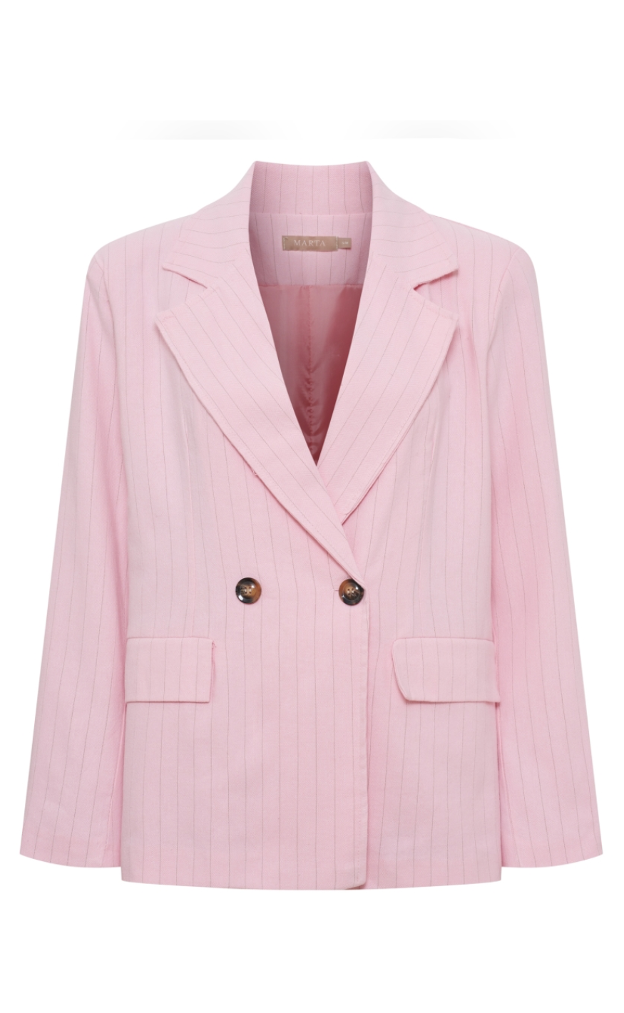Marta Du Chateau Blazer - Marissa - Pink Stripe
