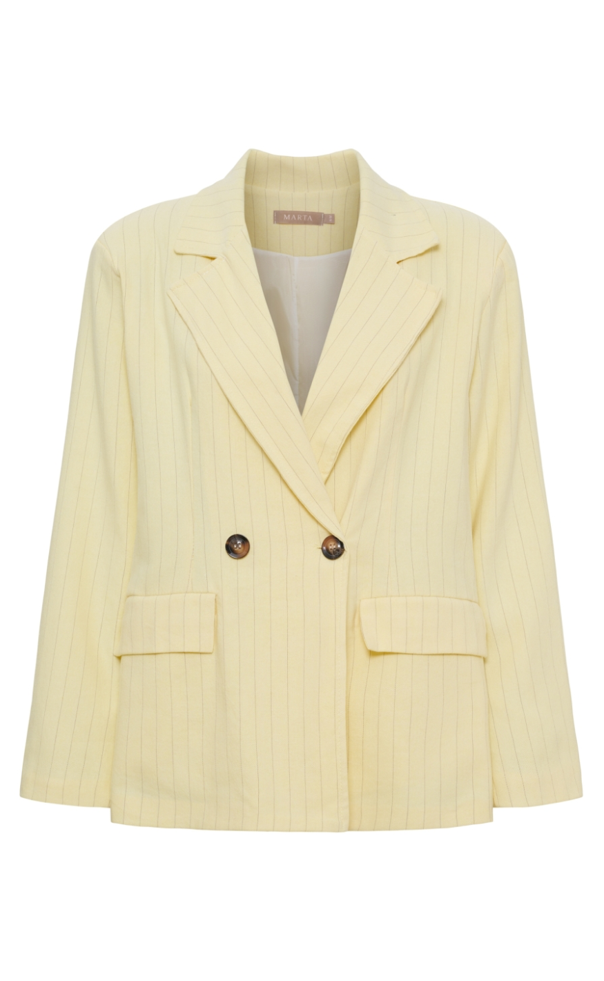 Marta Du Chateau Blazer - Marissa - Yellow Stripe
