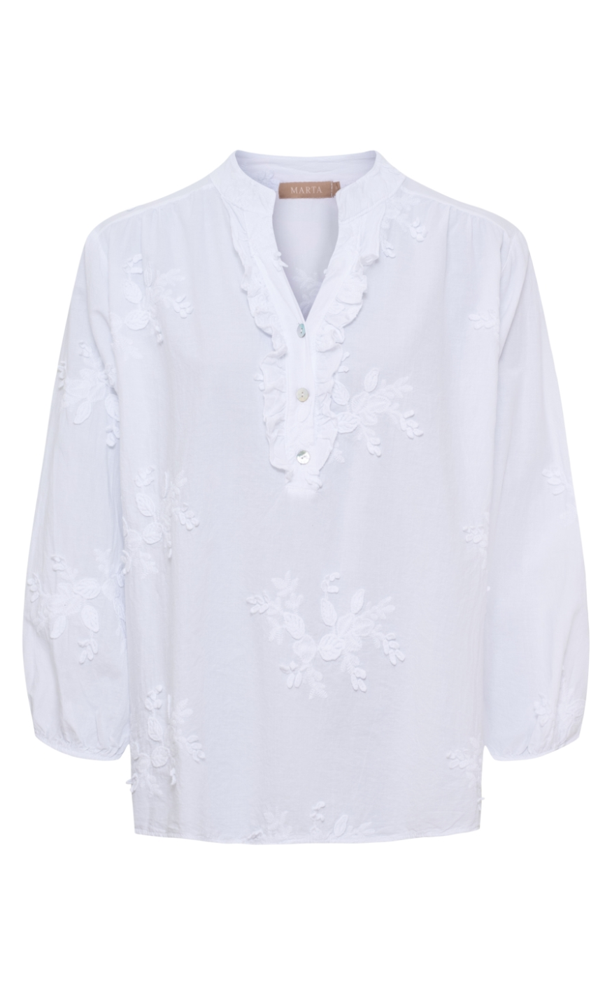 Marta Du Chateau Bluse - Annika - White