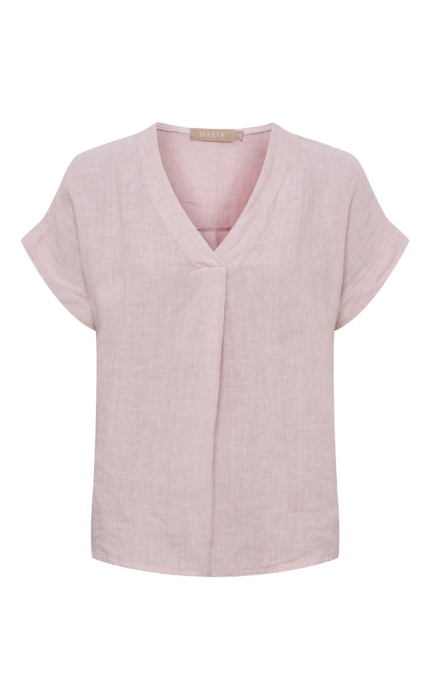 Marta Du Chateau Bluse - Bellissima - Cipria