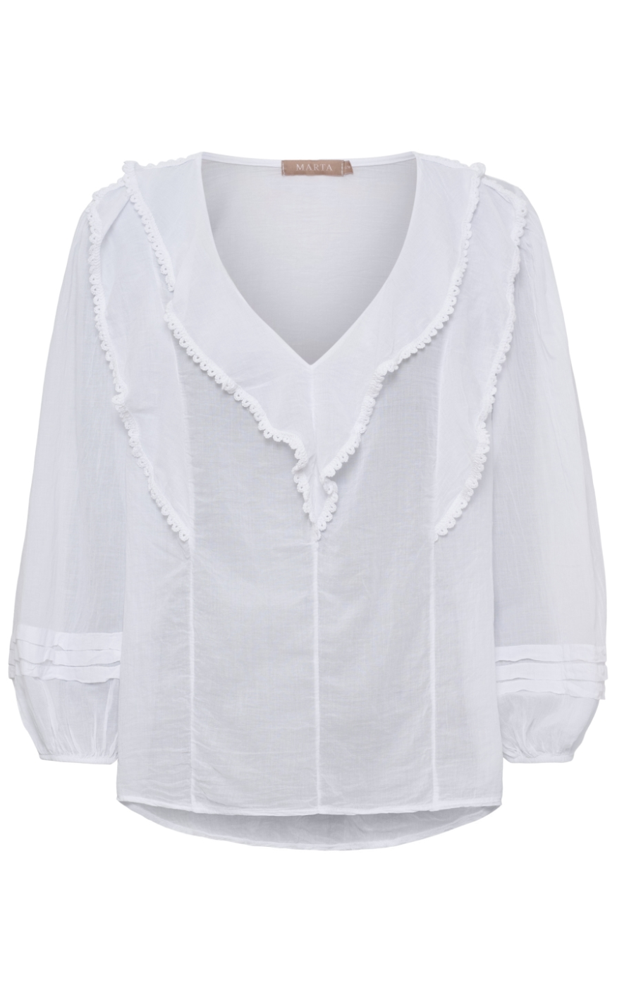 Marta Du Chateau Bluse - Rosamaria - White