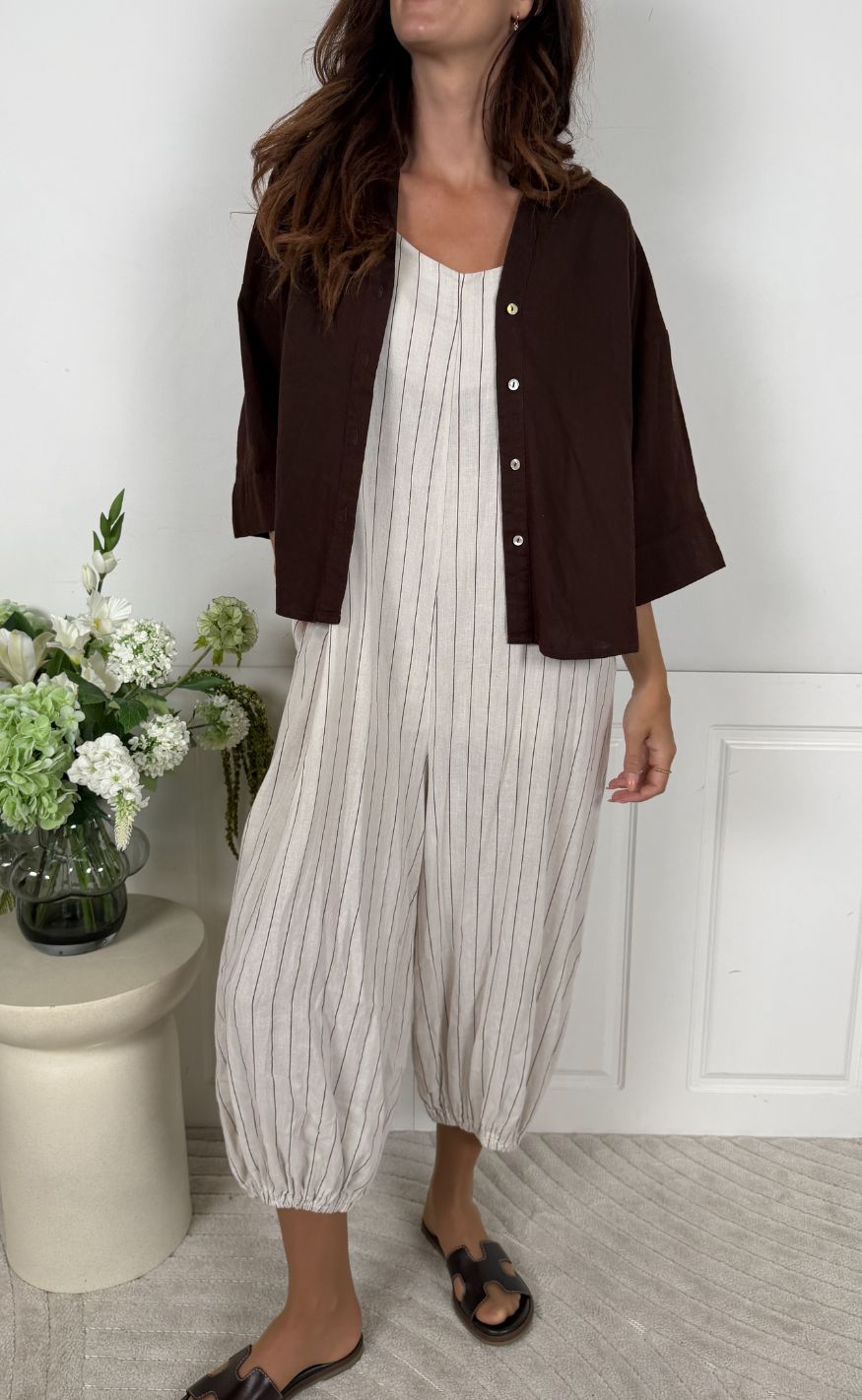 Marta Du Chateau Buksedragt - Tarelle - Sabbia Stripe