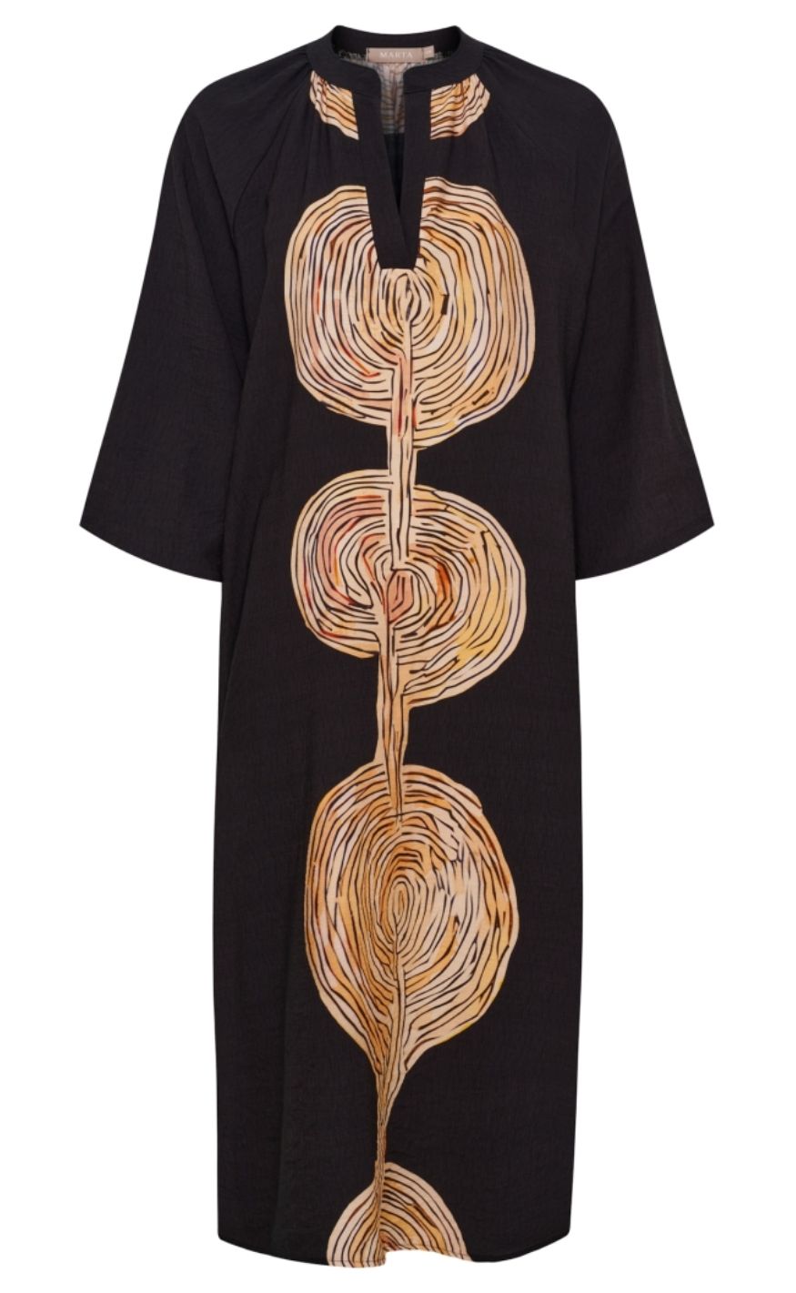 Marta Du Chateau Kjole - Brisa - Black/beige