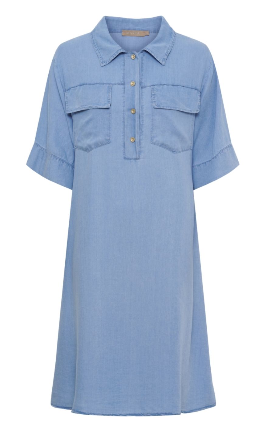 Marta Du Chateau Kjole - Kimberly - Light Blue