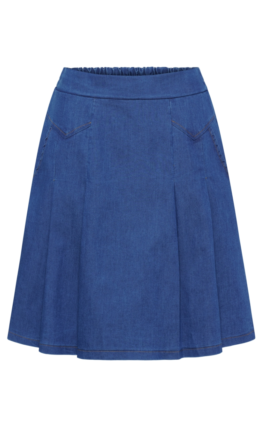 Marta Du Chateau Nederdel - Everly - Medium Blue