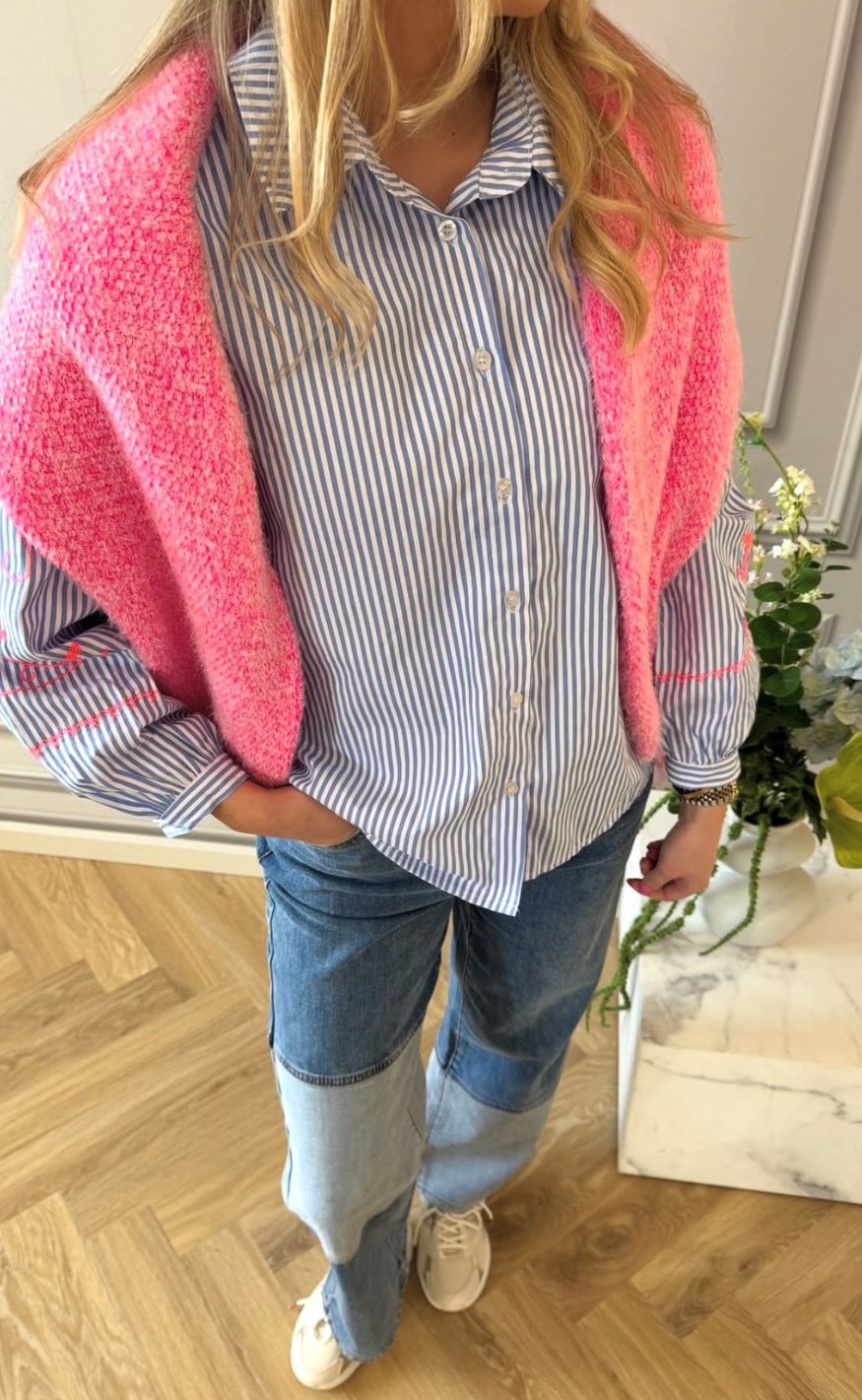 Marta Du Chateau Skjorte - Aleta - Blue Denim Stripe