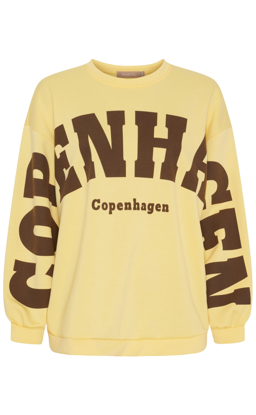 Marta Du Chateau Sweatshirt - Hibiscus - Yellow/moro