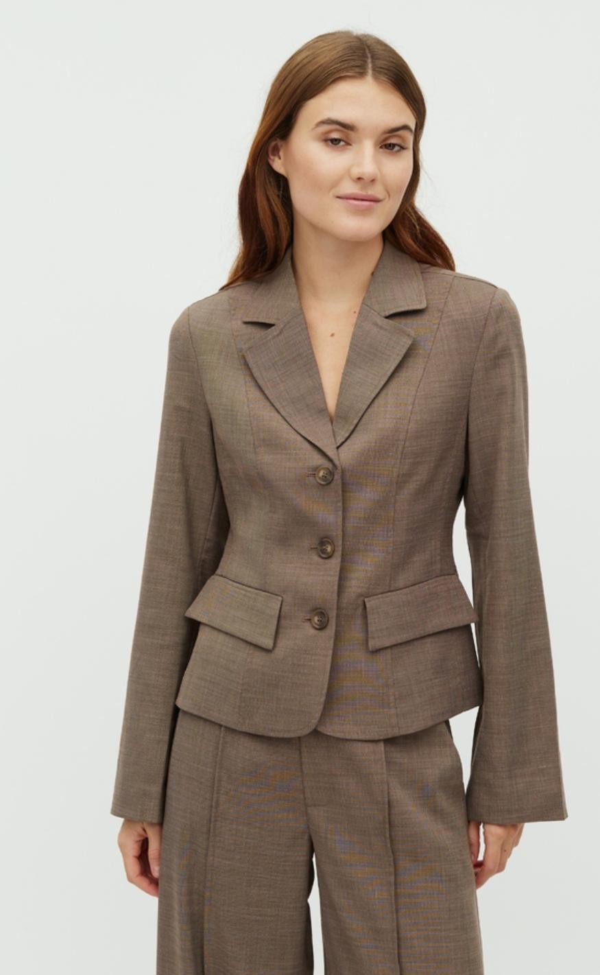 Mbym Blazer - Beratti - Chicory Coffee Melange